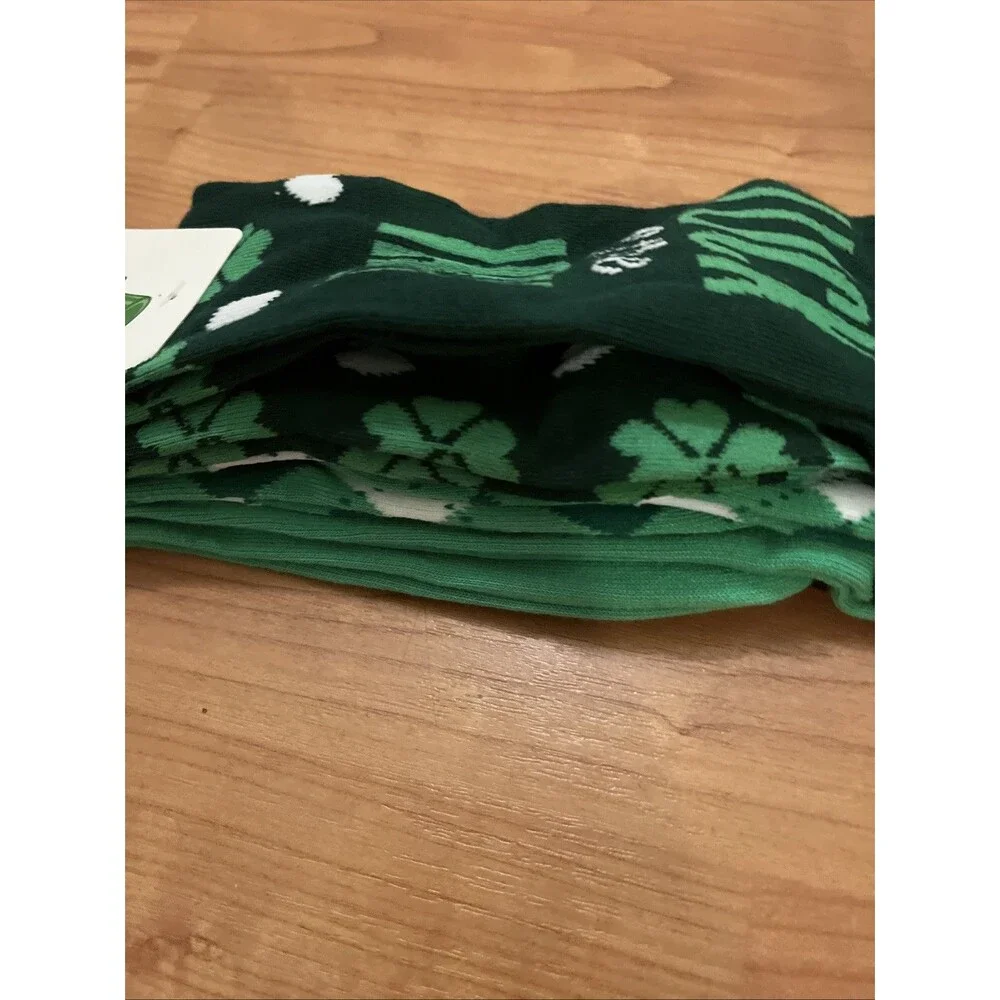 St. Patrick's Day Luck Of The Irish Socks 3 Pairs Shoe Size 6-12 & 10-13